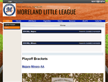 Tablet Screenshot of morelandlittleleague.org